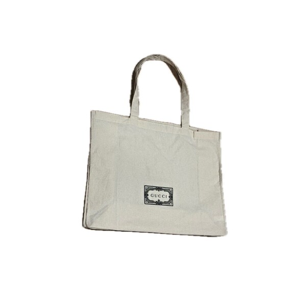 Gucci Reusable XL Cotton Canvas Tote Shopping Gift Bag New - Picture 3 of 8